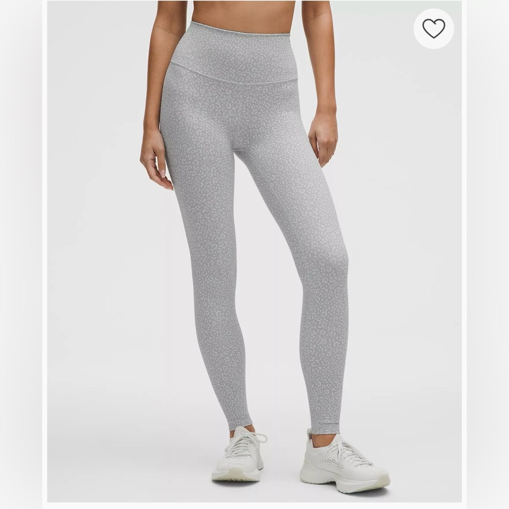 Gray Patterned Leggings wunder train 28” high rise